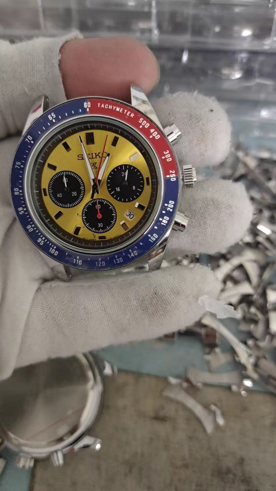Prospex Speedtimer "Pogue" Orange Dial Stainless Steel Watch
