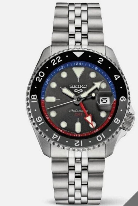 Seiko 5 Sports SSK019 GMT Automatic Mechanical Watch 100m Waterproof Calendar - Pre Owned