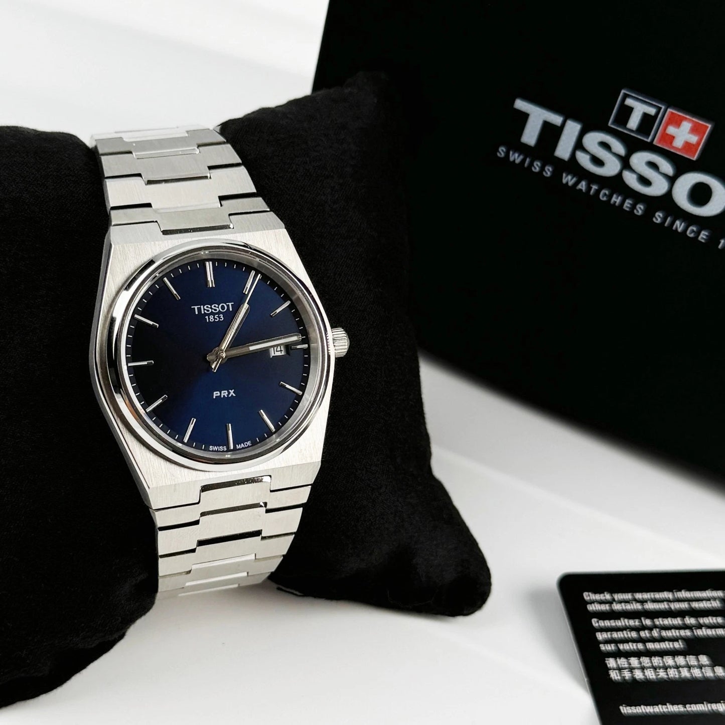 Men Tissot Classic PRX/316L Blue Stainless Steel Watch T137.410.11.041.00 (40mm)