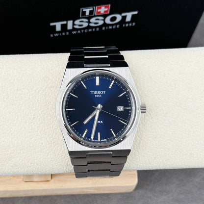 Men Tissot Classic PRX/316L Blue Stainless Steel Watch T137.410.11.041.00 (40mm)