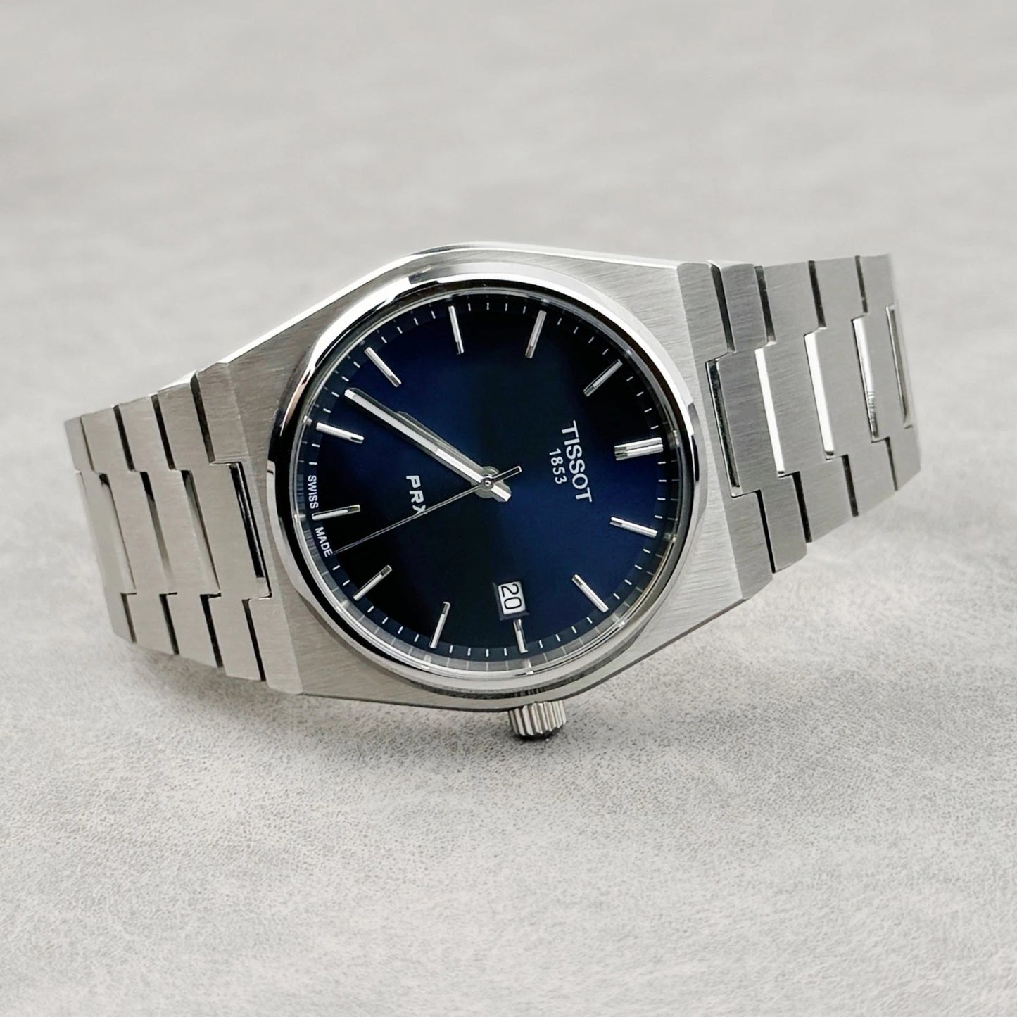 Men Tissot Classic PRX/316L Blue Stainless Steel Watch T137.410.11.041.00 (40mm)