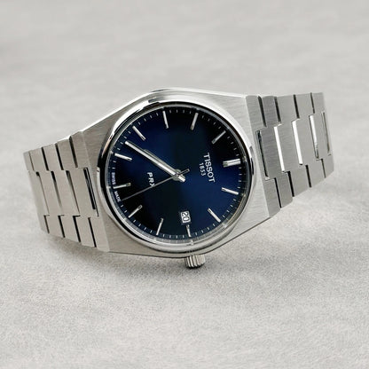 Men Tissot Classic PRX/316L Blue Stainless Steel Watch T137.410.11.041.00 (40mm)